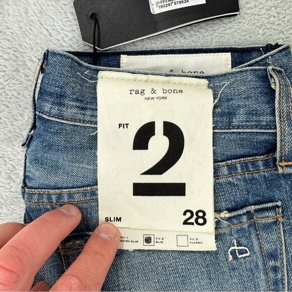 Rag & Bone Men's Standard Issue Fit 2 Slim Jeans 28x31 - Picture 7 of 15